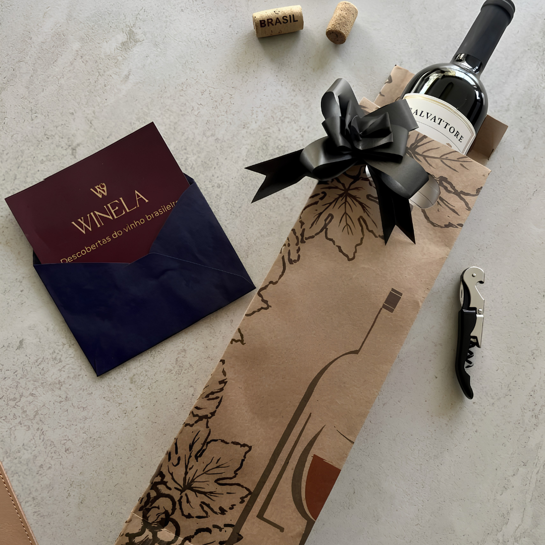 Kit Clássico - Vinho Tinto Salvattore + Abridor Sommelier