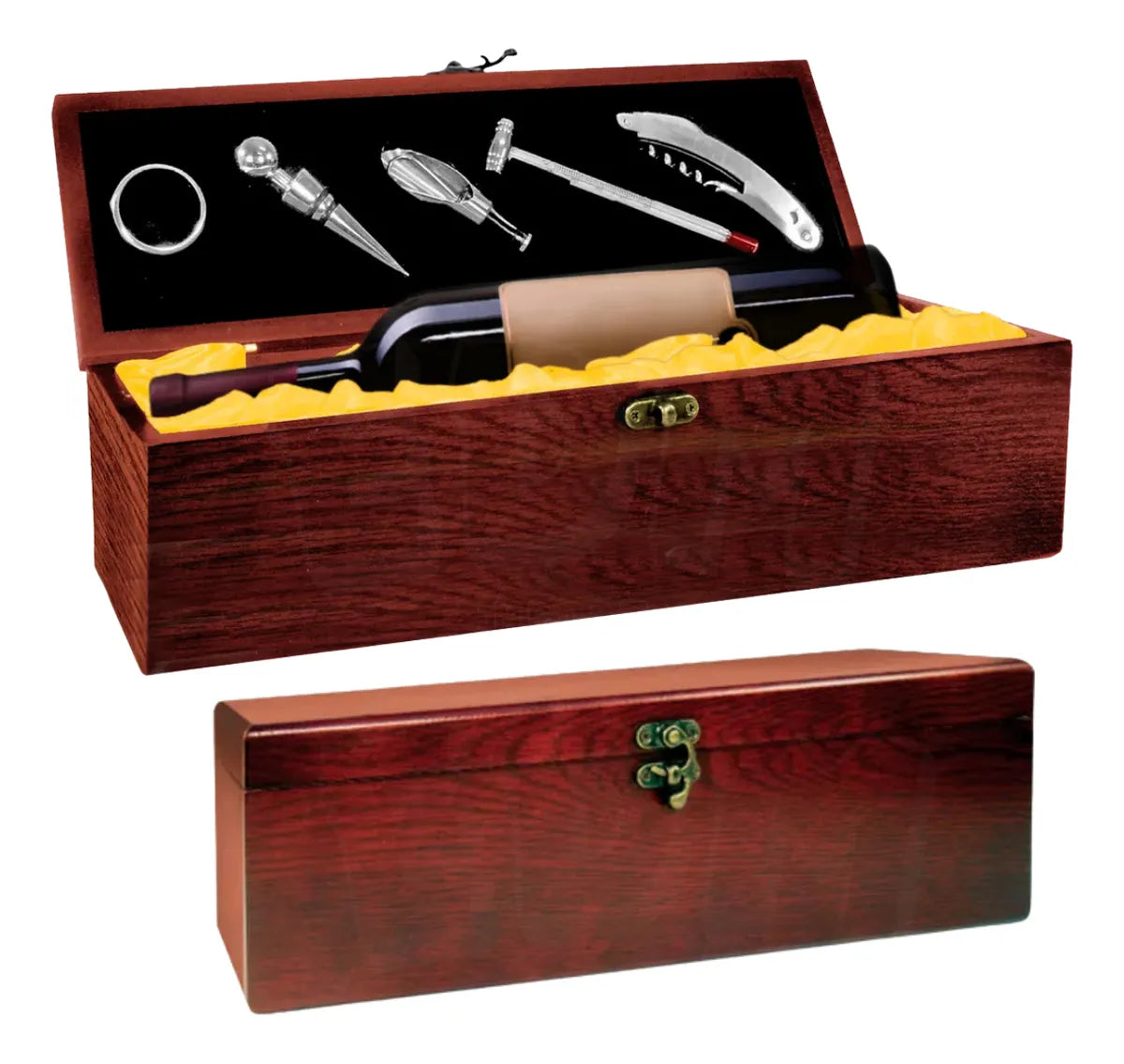 Kit de Vinhos 6 Peças Acessórios Com Estojo Garrafa