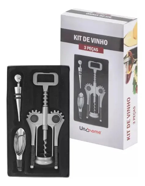 KIT DE VINHO 3 PEÇAS